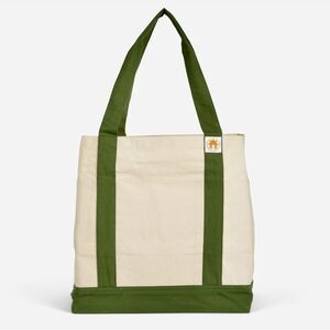 Complete Unity Yoga Premium Carry-All Tote Bag New W/ Tags Natural 100% Cotton